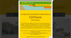 Desktop Screenshot of comfasucre.com.co