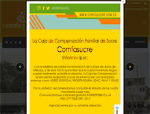 Tablet Screenshot of comfasucre.com.co